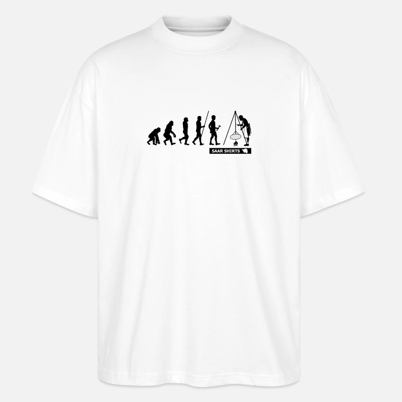 SAARLAND EVOLUTION | SCHWENKER | GESCHENKIDEE - Stanley/Stella Oversized Unisex Bio T-Shirt Blaster 2.0 - Weiß