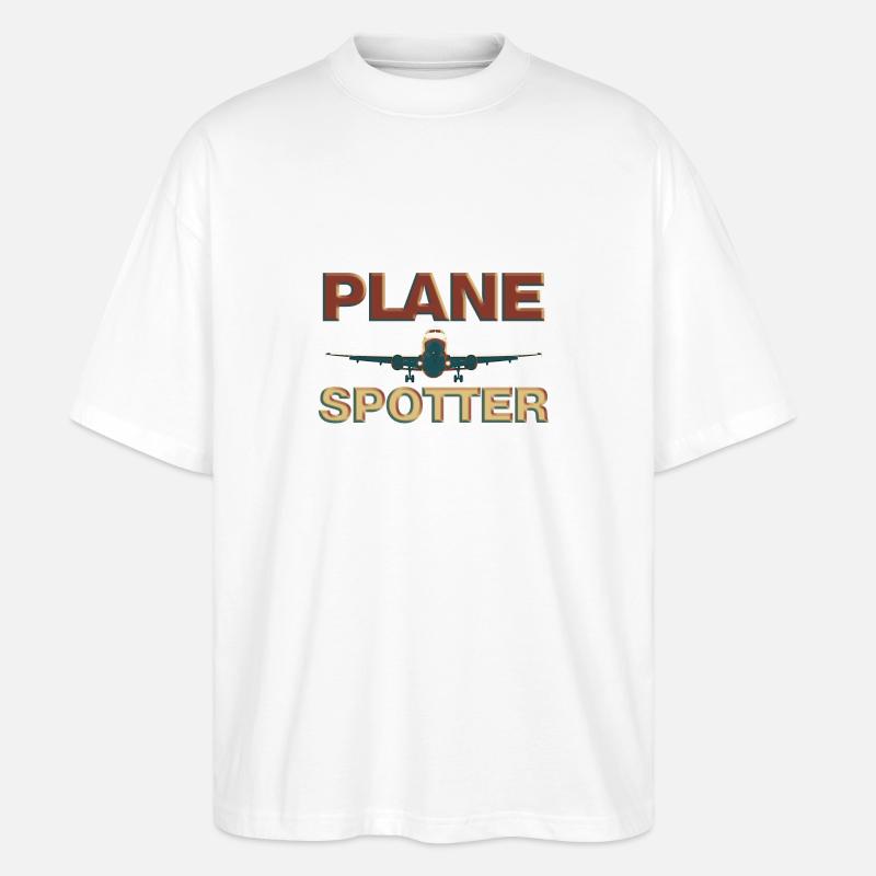 Planespotter - Stanley/Stella Oversized Unisex Bio T-Shirt Blaster 2.0 - Weiß