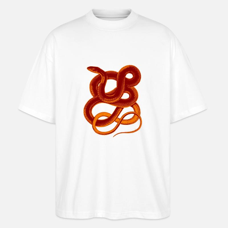 SNAKE - Stanley/Stella Oversized Unisex Bio T-Shirt Blaster 2.0 - Weiß