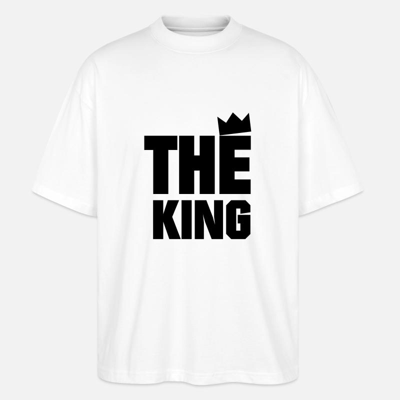 The King - Stanley/Stella Oversized Unisex Bio T-Shirt Blaster 2.0 - Weiß
