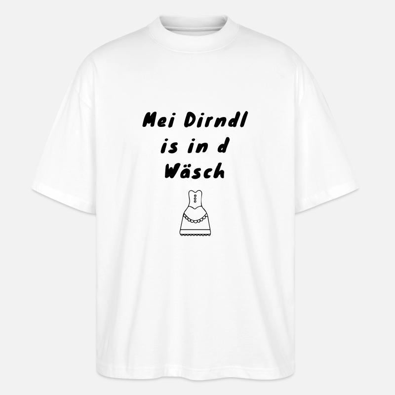dirndl - Stanley/Stella Oversized Unisex Bio T-Shirt Blaster 2.0 - Weiß