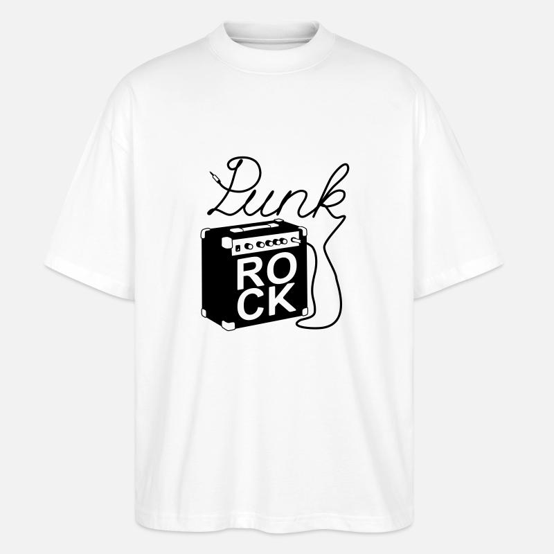 Punk Rock Amp - Stanley/Stella Oversized Unisex Bio T-Shirt Blaster 2.0 - Weiß
