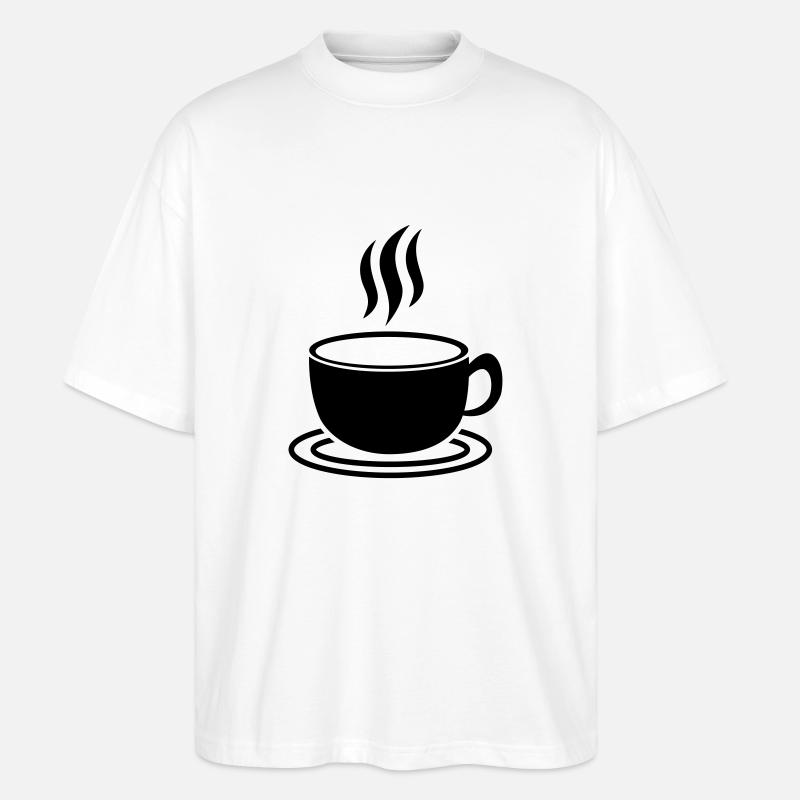 coffee_design_ji1 - Stanley/Stella Oversized Unisex Bio T-Shirt Blaster 2.0 - Weiß