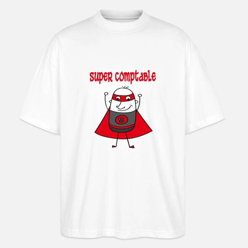 Super comptable - T-shirt bio Blaster 2.0 coupe oversize Stanley/Stella Unisexe - blanc