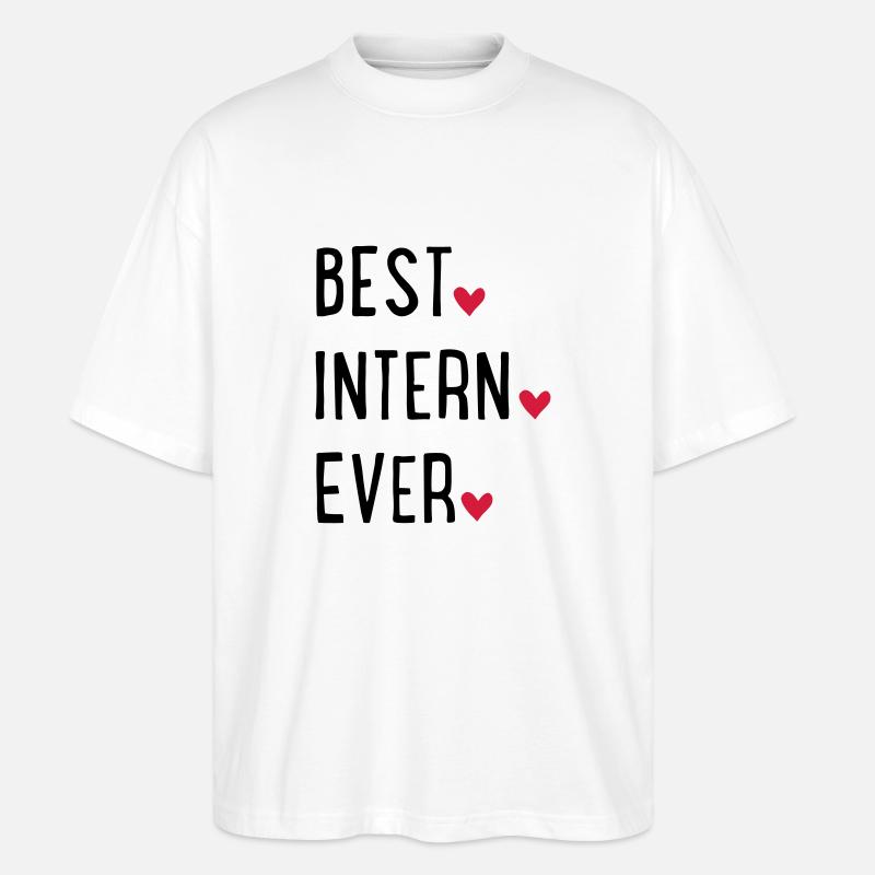 Praktikant - Stanley/Stella Oversized Unisex Bio T-Shirt Blaster 2.0 - Weiß
