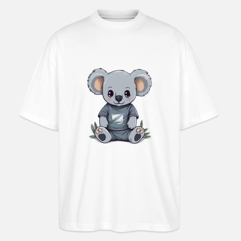 süßer Koala - Stanley/Stella Oversized Unisex Bio T-Shirt Blaster 2.0 - Weiß
