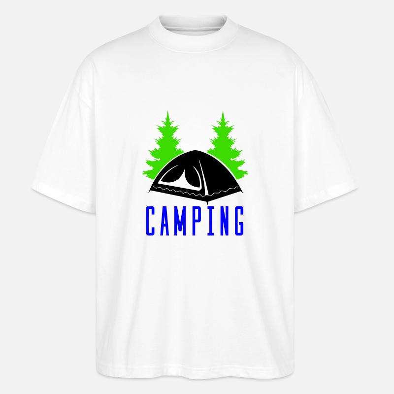 camping - T-shirt bio Blaster 2.0 coupe oversize Stanley/Stella Unisexe - blanc