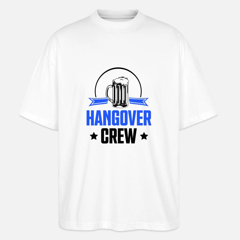 hangover crew - Stanley/Stella Oversized Unisex Bio T-Shirt Blaster 2.0 - Weiß
