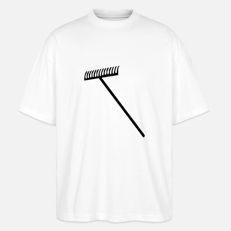 Rechen - Stanley/Stella Oversized Unisex Bio T-Shirt Blaster 2.0 - Weiß