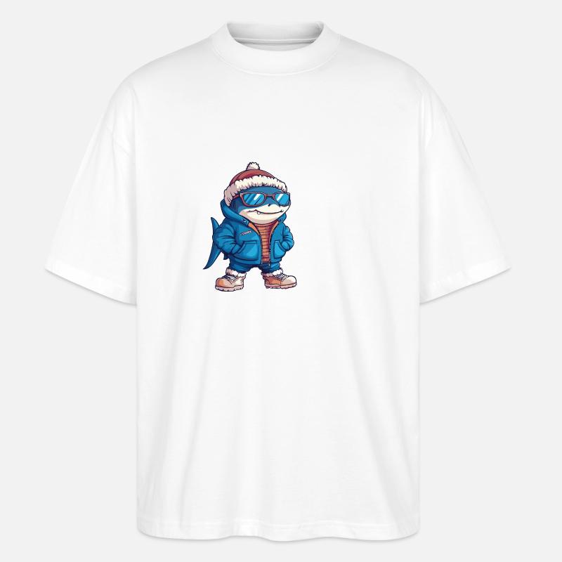 Hai Cool Comic - Stanley/Stella Oversized Unisex Bio T-Shirt Blaster 2.0 - Weiß
