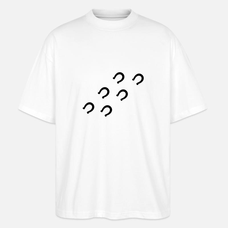 Fer à cheval - T-shirt bio Blaster 2.0 coupe oversize Stanley/Stella Unisexe - blanc