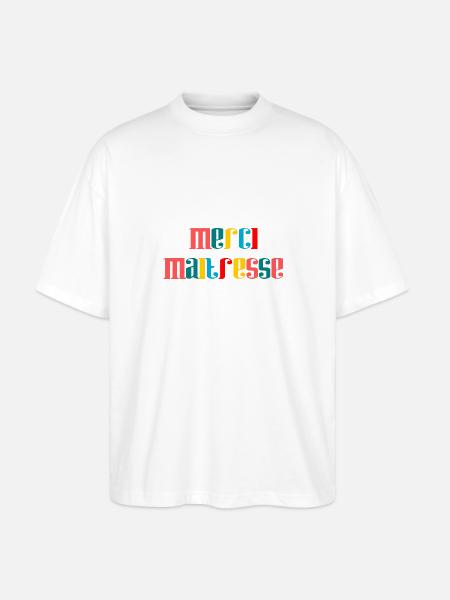 THANK YOU. MISTRESS - Stanley/Stella Oversized Unisex Organic T-shirt Blaster 2.0 - white