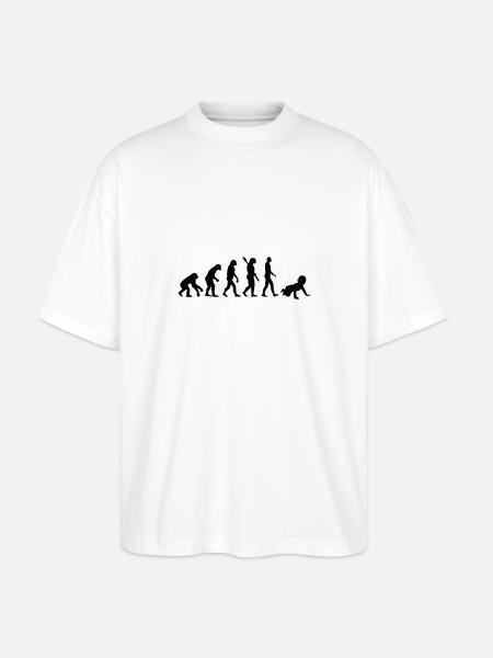 Évolution Bébé - T-shirt bio Blaster 2.0 coupe oversize Stanley/Stella Unisexe - blanc