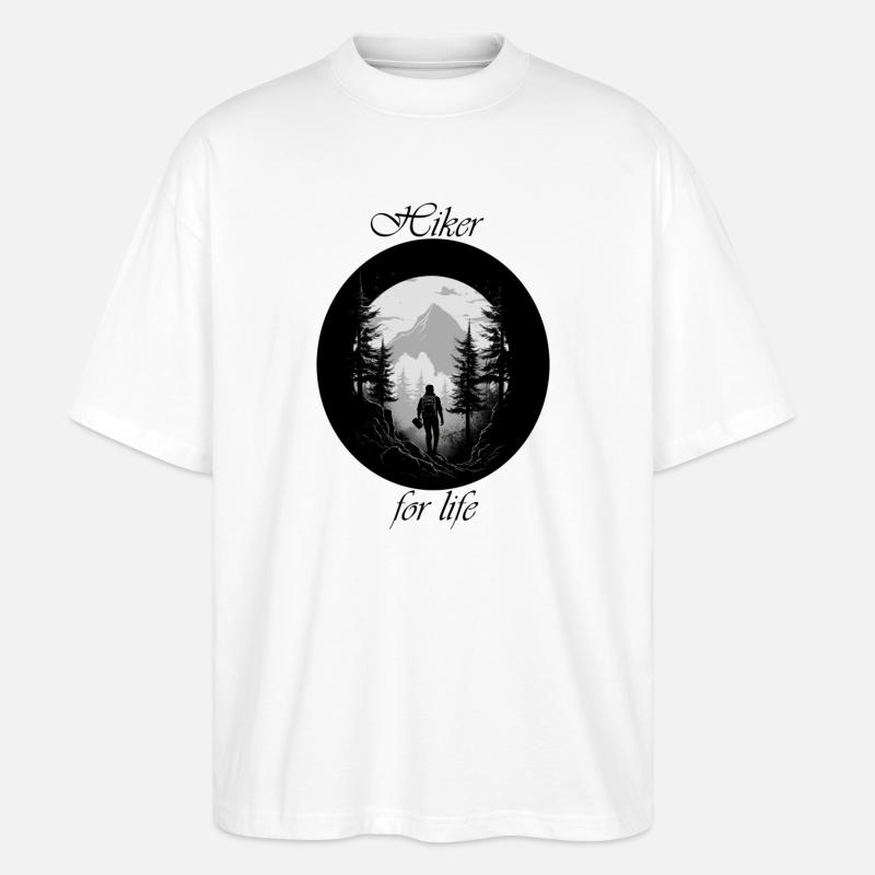 Hiker for lifer - Stanley/Stella Oversized Unisex Bio T-Shirt Blaster 2.0 - Weiß