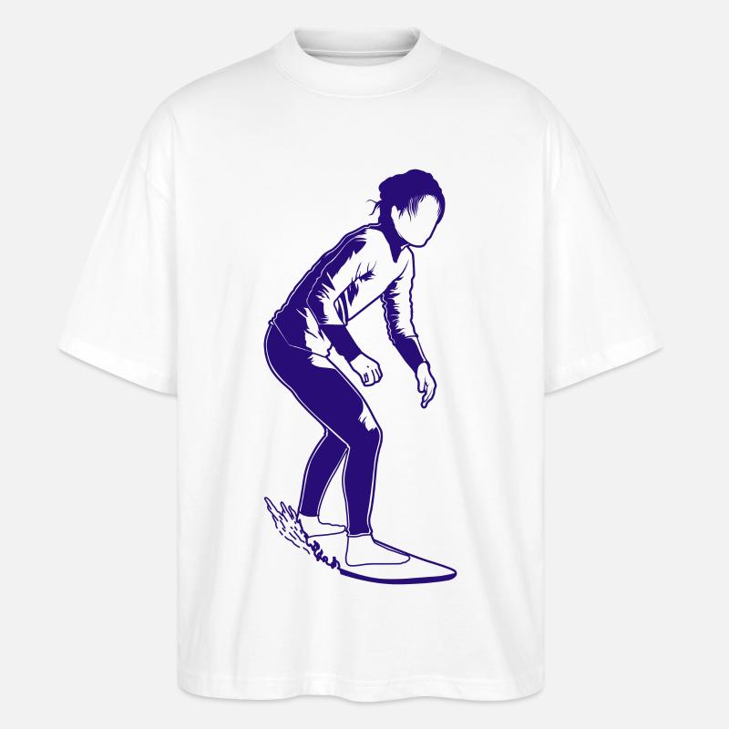 Surferin - Stanley/Stella Oversized Unisex Bio T-Shirt Blaster 2.0 - Weiß