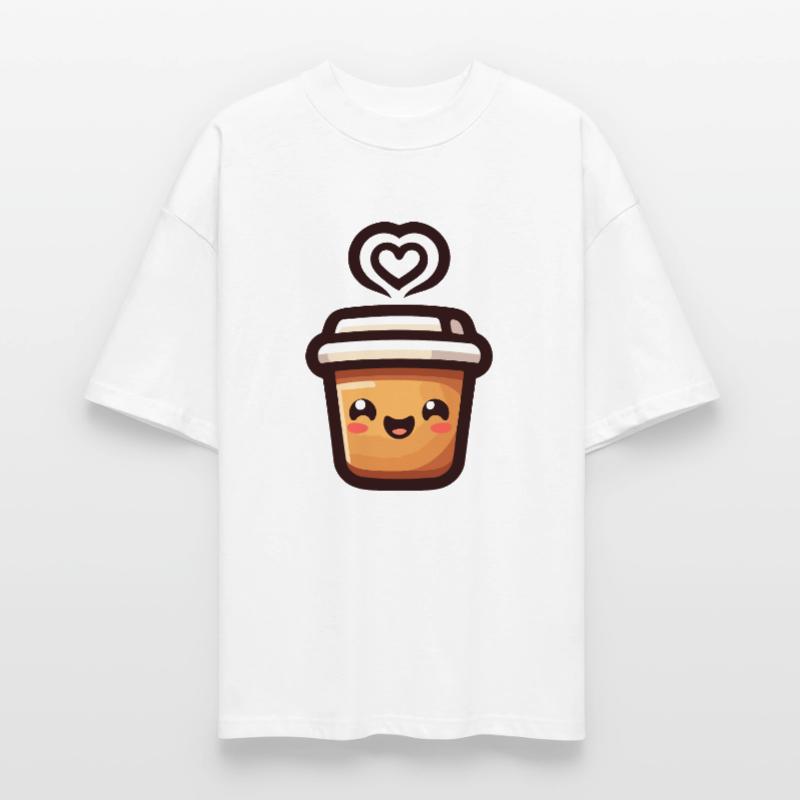 Caffeine Cutie : le joyeux Java T-shirt bio Blaster 2.0 coupe oversize Stanley/Stella Unisexe