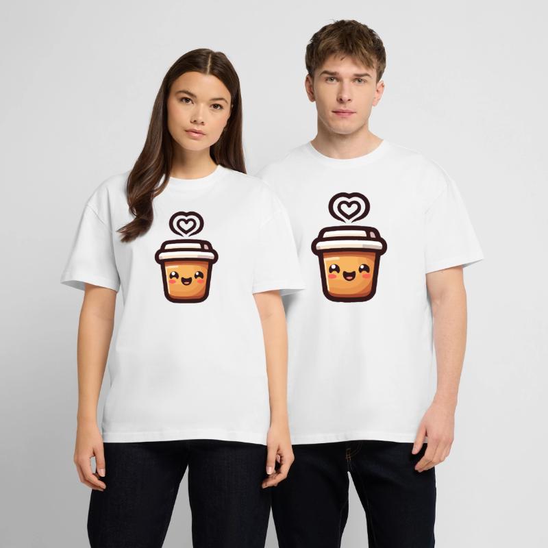 Caffeine Cutie : le joyeux Java T-shirt bio Blaster 2.0 coupe oversize Stanley/Stella Unisexe