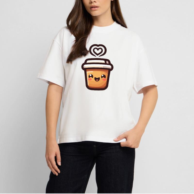 Caffeine Cutie : le joyeux Java T-shirt bio Blaster 2.0 coupe oversize Stanley/Stella Unisexe