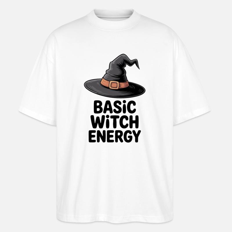 Basic Witch Energy - Stanley/Stella Oversized Unisex Organic T-shirt Blaster 2.0 - white