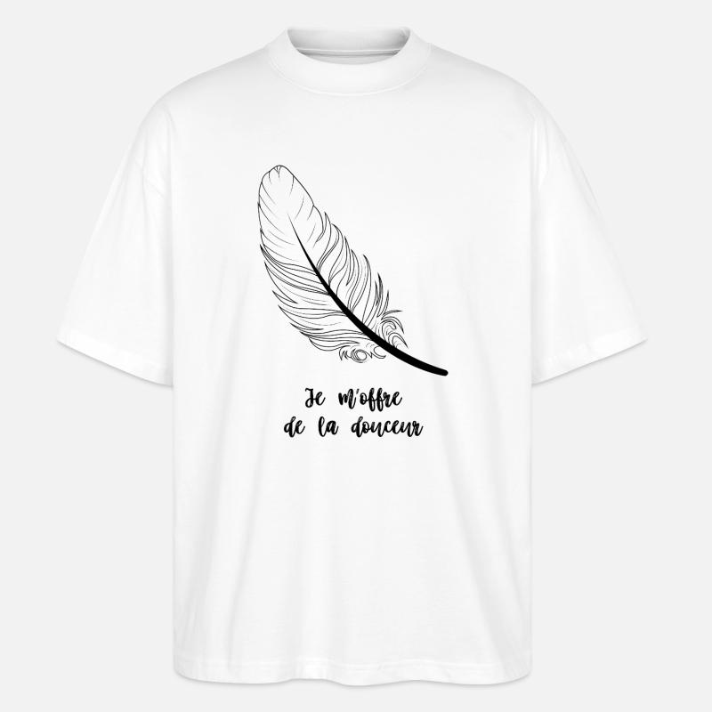Ich gönne mir Sanftheit - Stanley/Stella Oversized Unisex Bio T-Shirt Blaster 2.0 - Weiß