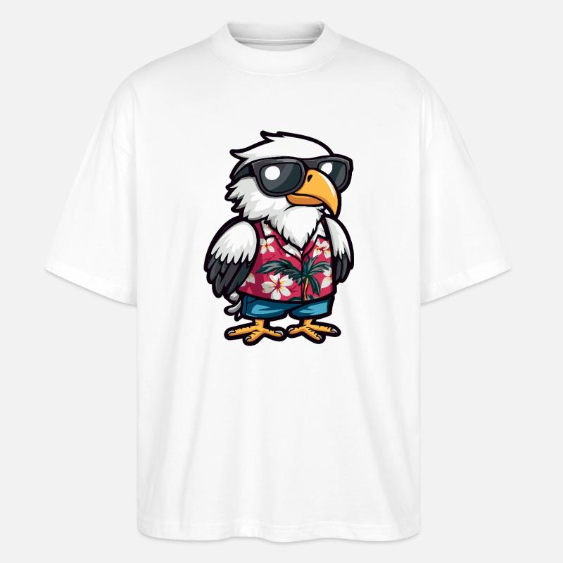 Vacances Eagle Comic - T-shirt bio Blaster 2.0 coupe oversize Stanley/Stella Unisexe - blanc