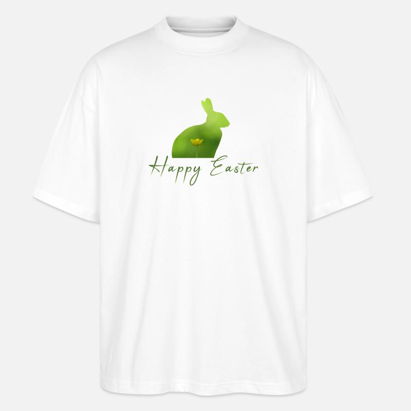 Happy Easter rabbit - Stanley/Stella Oversized Unisex Bio T-Shirt Blaster 2.0 - Weiß