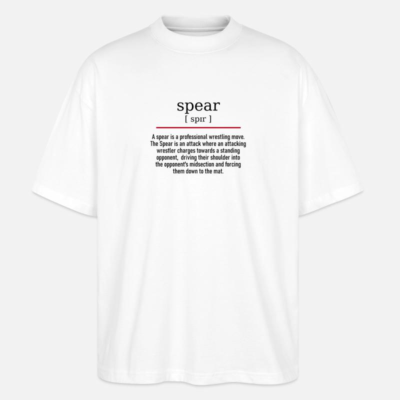spear - spelling and description - Stanley/Stella Oversized Unisex Bio T-Shirt Blaster 2.0 - Weiß
