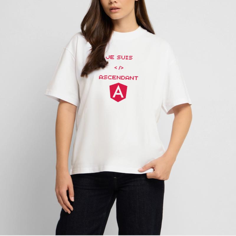 Angular Developer Gift Stanley/Stella Oversized Unisex Organic T-shirt Blaster 2.0