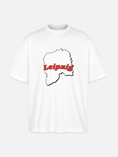Leipzig - Stanley/Stella Oversized Unisex Bio T-Shirt Blaster 2.0 - Weiß