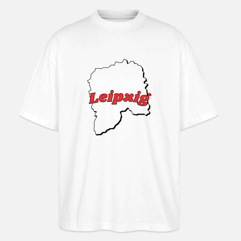 Leipzig - Stanley/Stella Oversized Unisex Bio T-Shirt Blaster 2.0 - Weiß