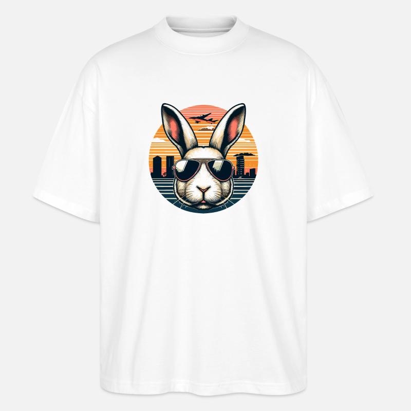 Bunny GTA Style - Stanley/Stella Oversized Unisex Bio T-Shirt Blaster 2.0 - Weiß