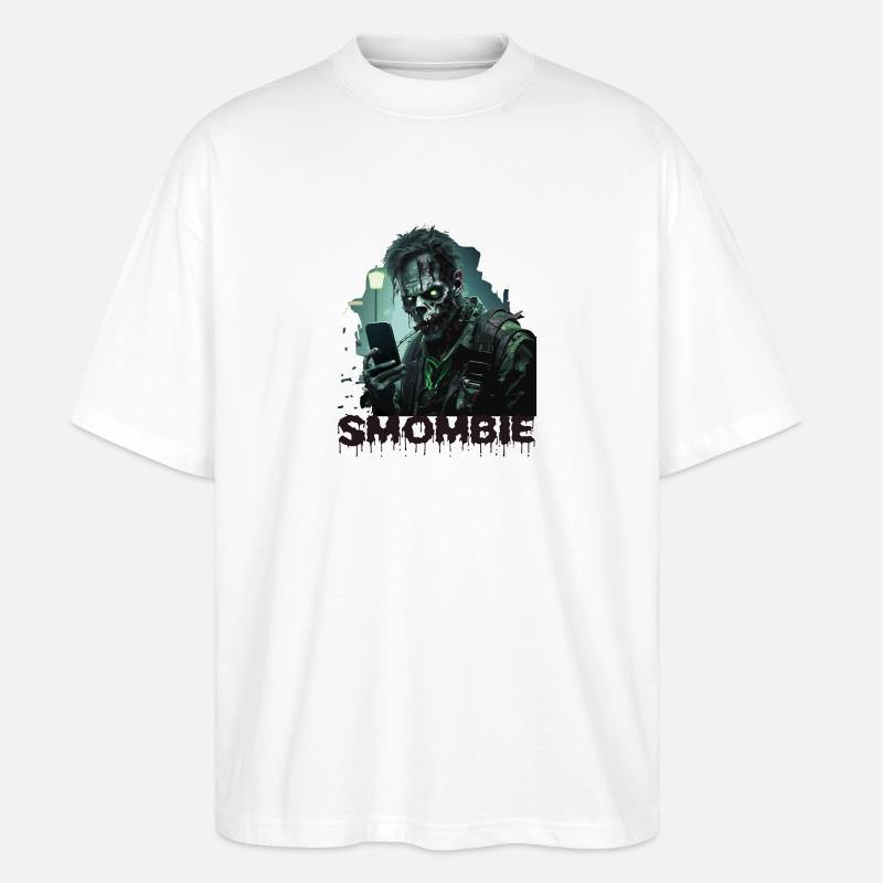 smombie - Stanley/Stella Oversized Unisex Bio T-Shirt Blaster 2.0 - Weiß
