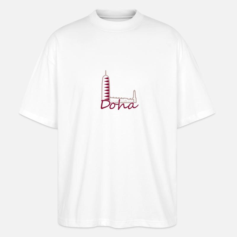 Doha - Stanley/Stella Oversized Unisex Bio T-Shirt Blaster 2.0 - Weiß