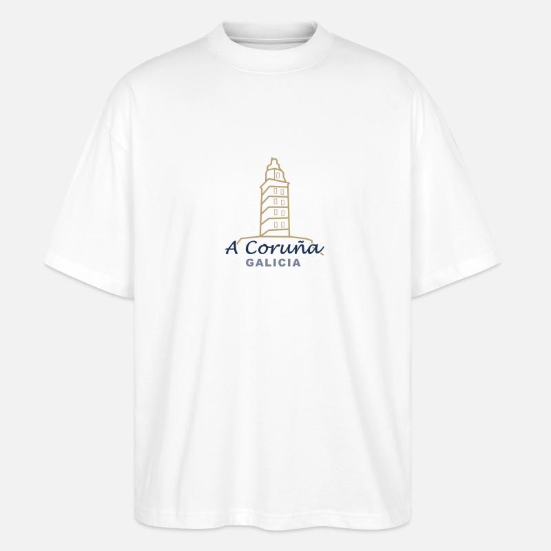 La Corogne - T-shirt bio Blaster 2.0 coupe oversize Stanley/Stella Unisexe - blanc