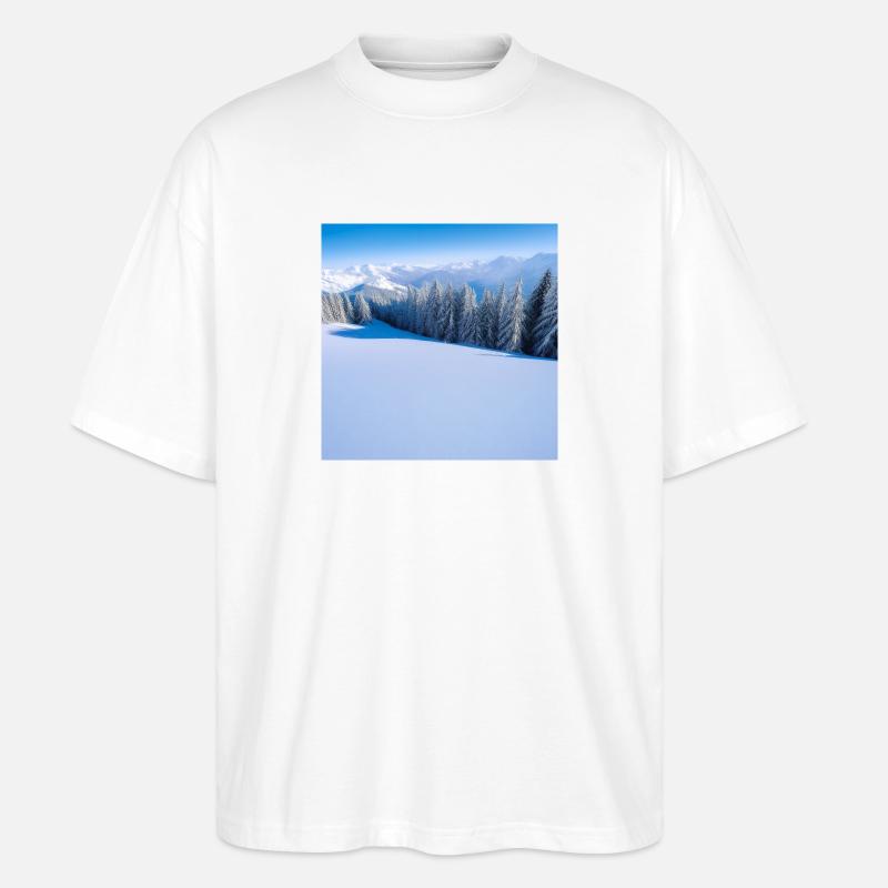 Winterwunder - Stanley/Stella Oversized Unisex Bio T-Shirt Blaster 2.0 - Weiß