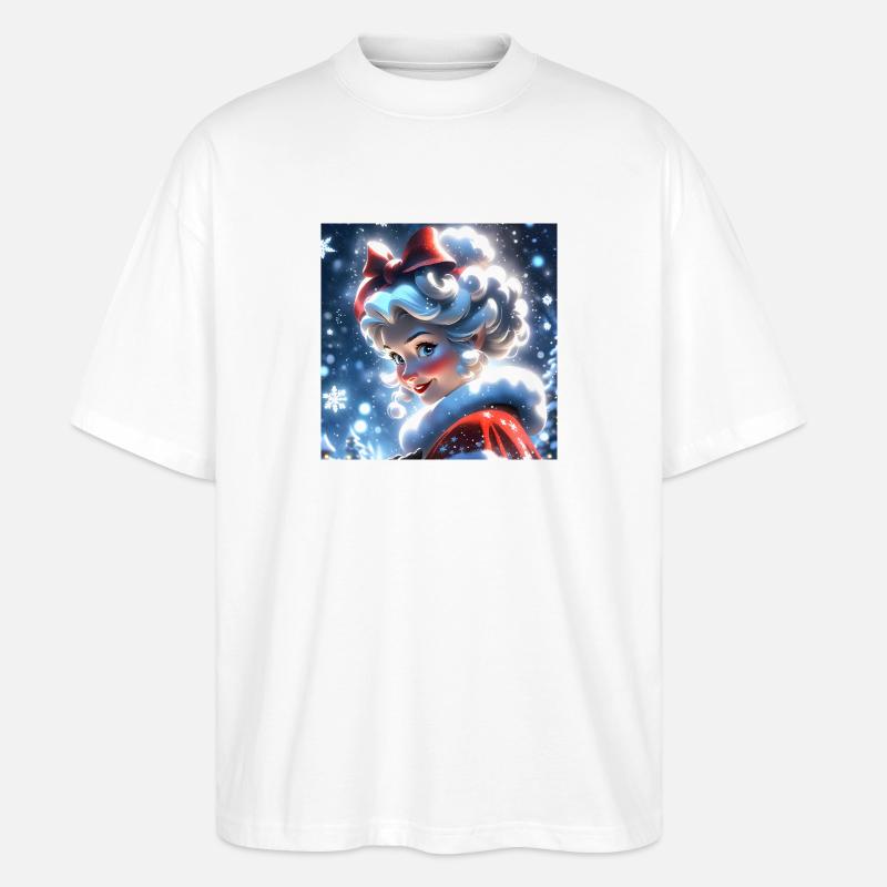 Frohe Weihnachten #4 - Stanley/Stella Oversized Unisex Bio T-Shirt Blaster 2.0 - Weiß