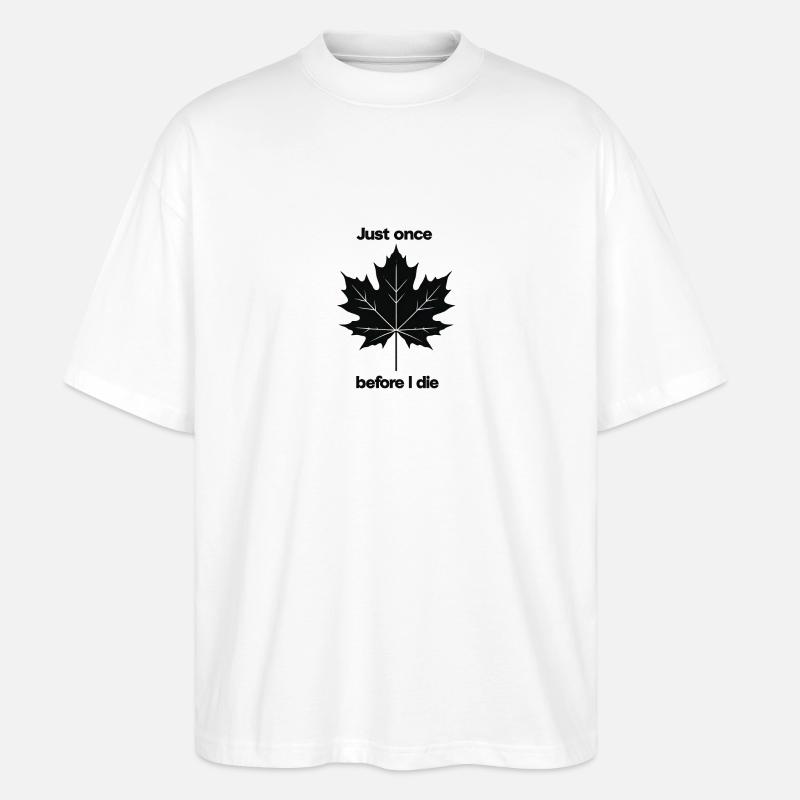 Murmure nocturne de l’érable - T-shirt bio Blaster 2.0 coupe oversize Stanley/Stella Unisexe - blanc