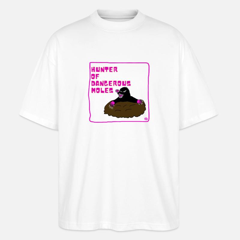 Molehunter - Stanley/Stella Oversized Unisex Bio T-Shirt Blaster 2.0 - Weiß