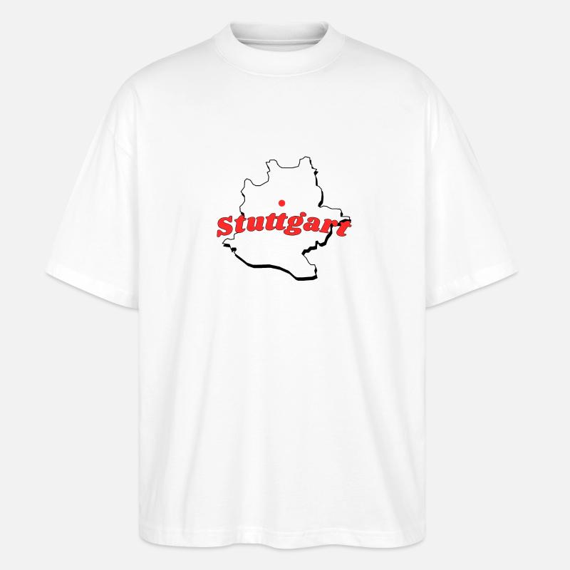 Stuttgart - Stanley/Stella Oversized Unisex Bio T-Shirt Blaster 2.0 - Weiß