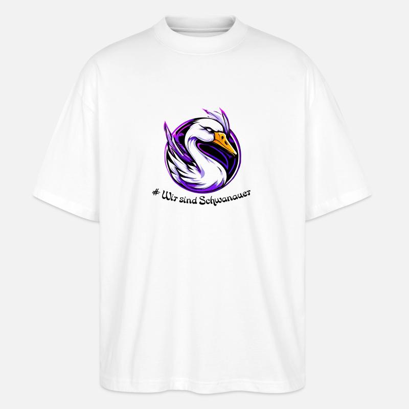 swan Schwanau 2 - Stanley/Stella Oversized Unisex Bio T-Shirt Blaster 2.0 - Weiß