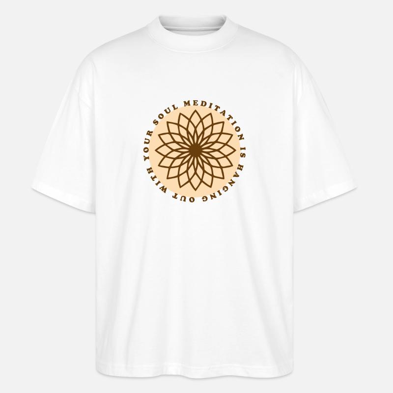 meditation - Stanley/Stella Oversized Unisex Bio T-Shirt Blaster 2.0 - Weiß
