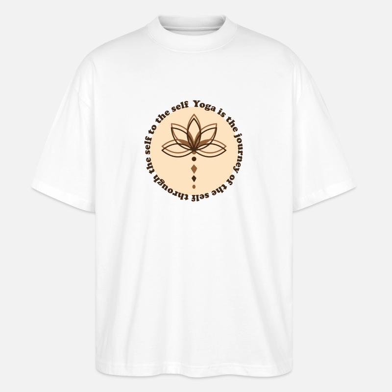 C’est l’heure du yoga - T-shirt bio Blaster 2.0 coupe oversize Stanley/Stella Unisexe - blanc