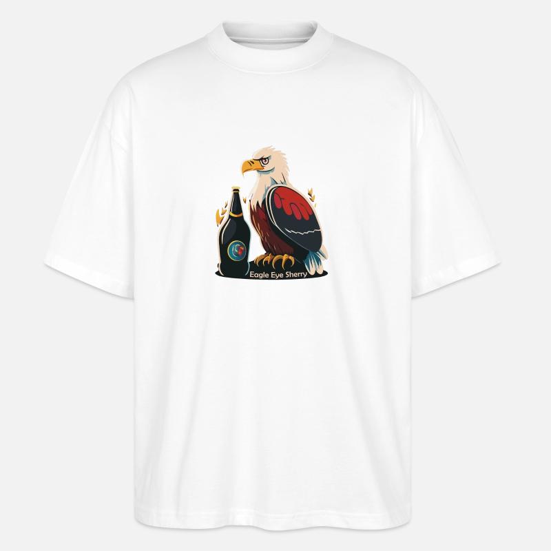 Eagle Eye Sherry - Stanley/Stella Oversized Unisex Organic T-shirt Blaster 2.0 - white