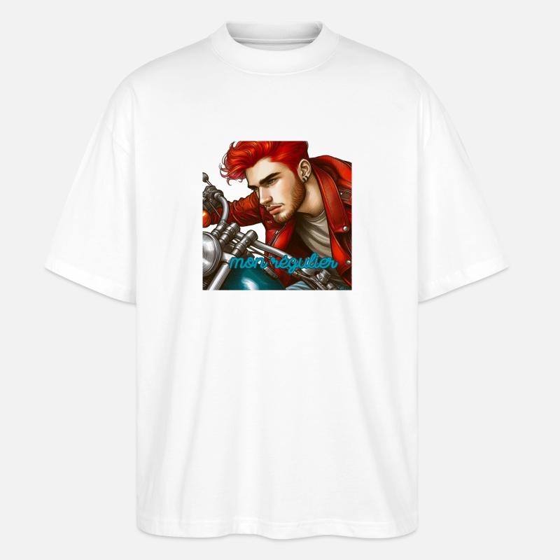 Mein normaler Rotschopf - Stanley/Stella Oversized Unisex Bio T-Shirt Blaster 2.0 - Weiß