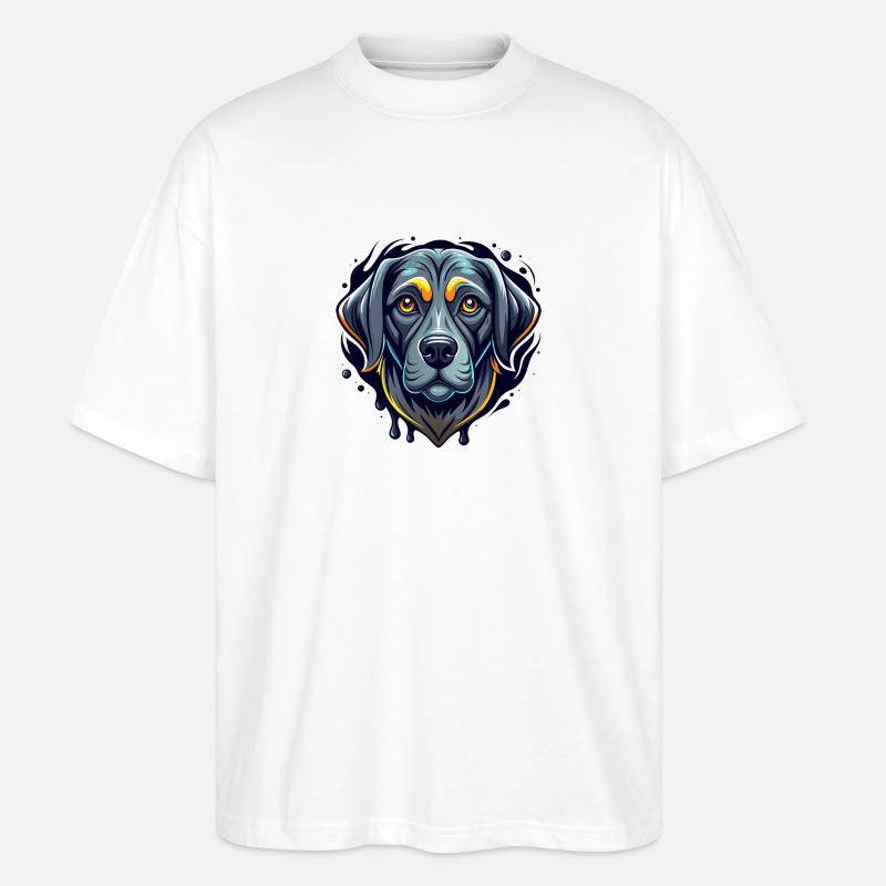 labrador - Stanley/Stella Oversized Unisex Bio T-Shirt Blaster 2.0 - Weiß