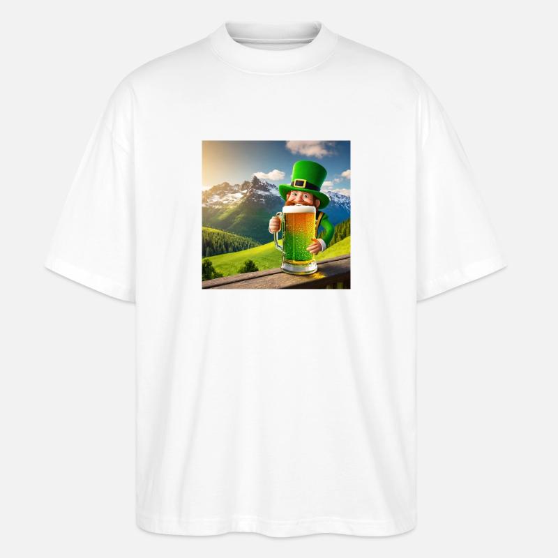 saint patrick - T-shirt bio Blaster 2.0 coupe oversize Stanley/Stella Unisexe - blanc