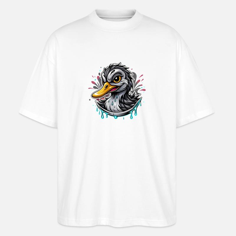 Ente - Stanley/Stella Oversized Unisex Bio T-Shirt Blaster 2.0 - Weiß