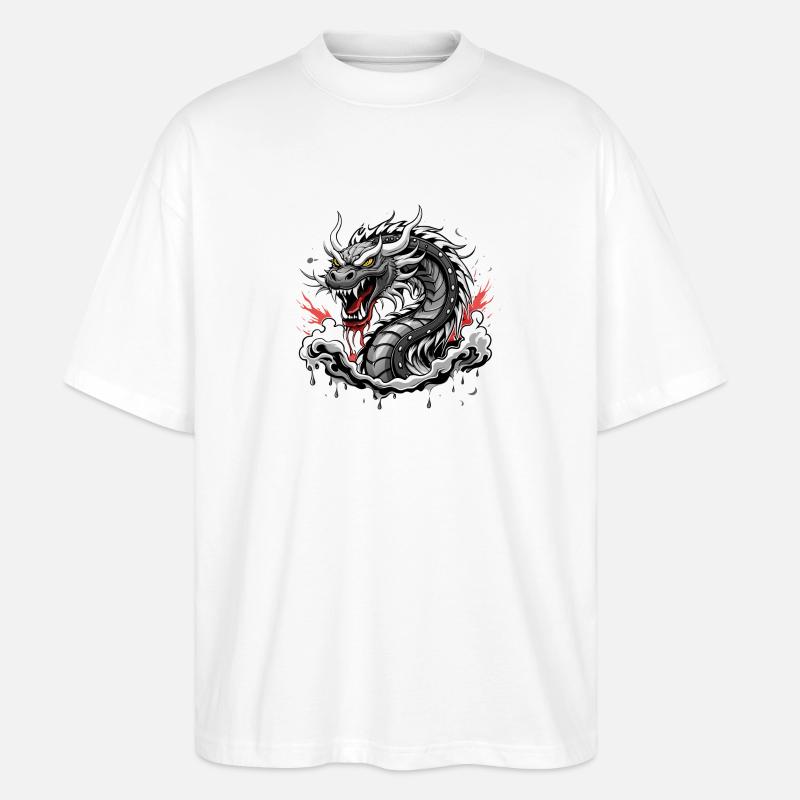 Long - Stanley/Stella Oversized Unisex Bio T-Shirt Blaster 2.0 - Weiß