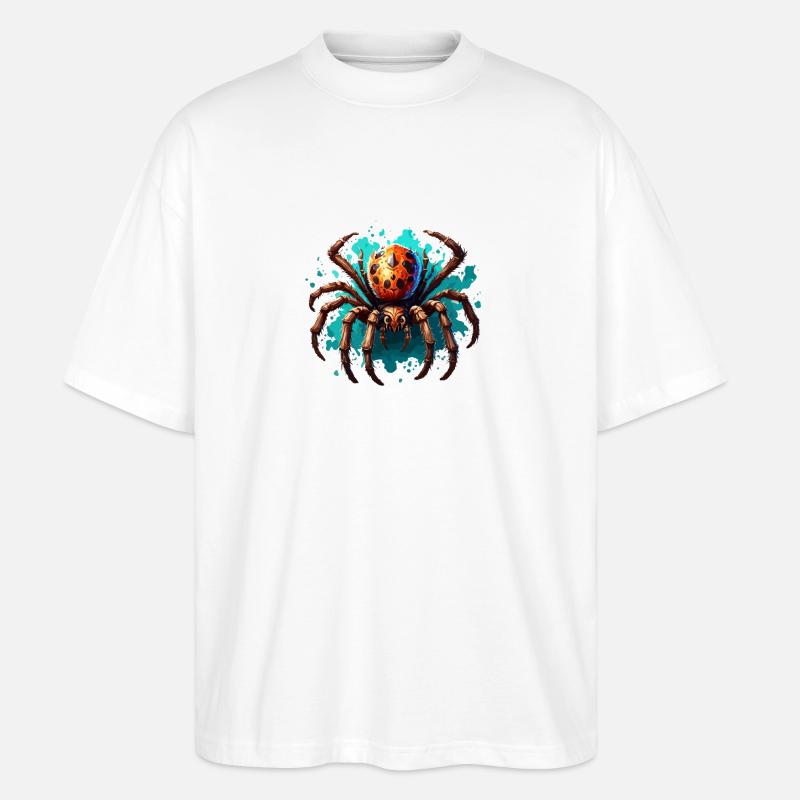 Spider / Web / Pet / Reptile / Eight-legged - Stanley/Stella Oversized Unisex Organic T-shirt Blaster 2.0 - white