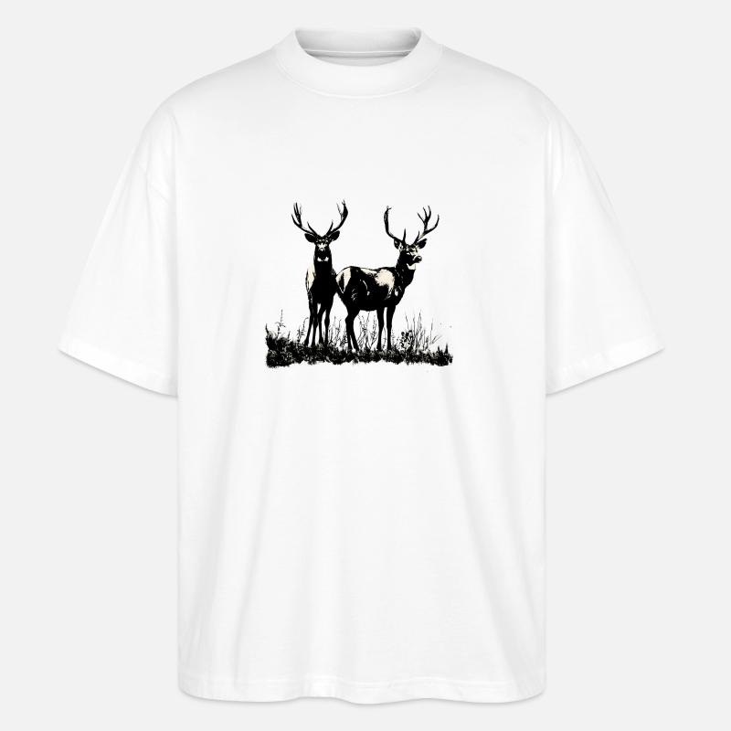 La chasse comme tradition et nécessité - T-shirt bio Blaster 2.0 coupe oversize Stanley/Stella Unisexe - blanc